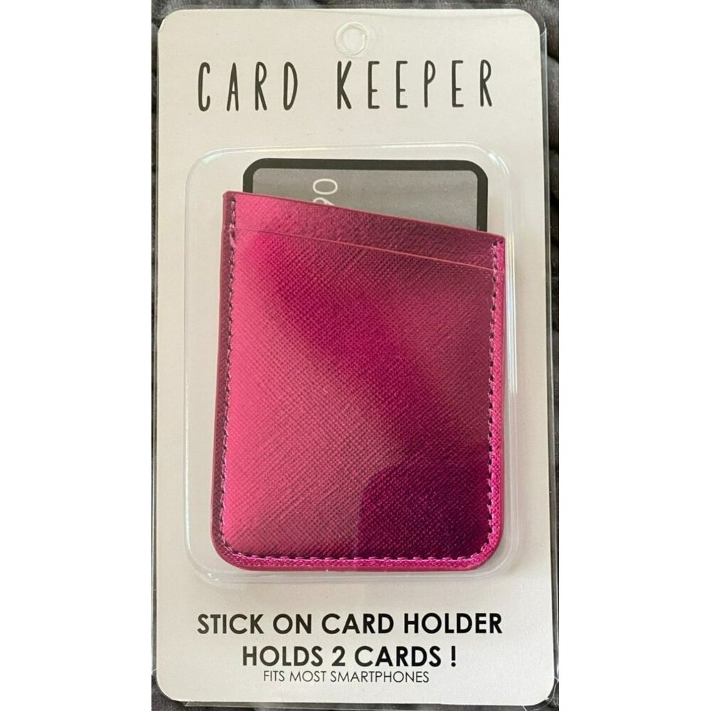 Shiny Pink Stick On Card Holder For Smartphones By Charming Charlie